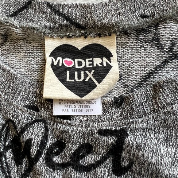 Modern Lux Gray Long Sleeve Top - Picture 3 of 4